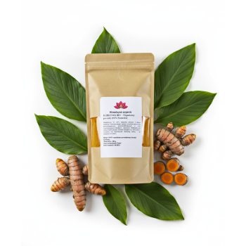 Himalayan organic Kurkuma haldi mielona z Nepalu 200g.