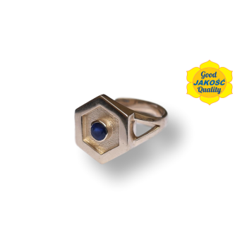 Hexamani ring Pierścionek przynoszący ochronę i pomyślność złota 14k saturn