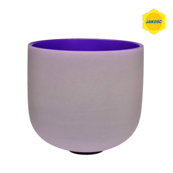 Tybetańska grająca misa kryształowa (Czakra Korona) 25 cm