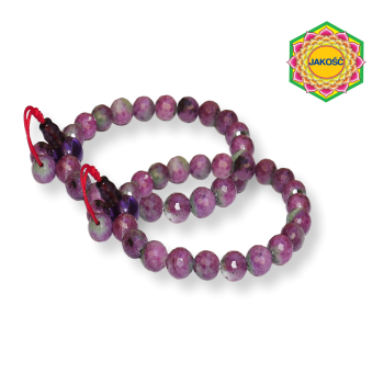 Bransoletka mala z kamień Rubin 8mm 17cm.