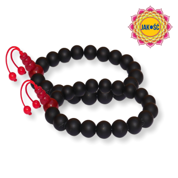 Bransoletka mala z obsidian matowy 10mm 18cm.