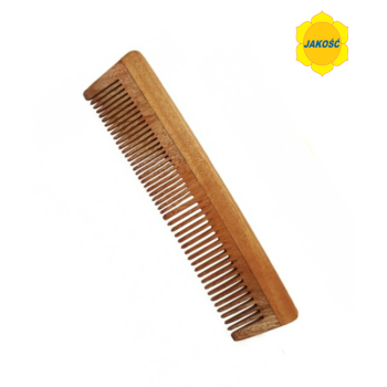 Grzebień z drzewa NEEM - dwustronny 19cm