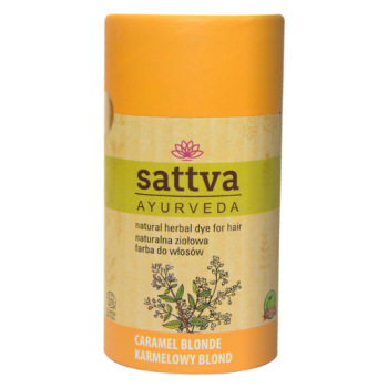 Sattva Naturalna ziołowa farba do włosów - KARMELOWY BLOND 150 g