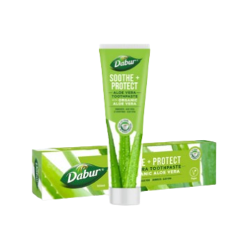 DABUR UKOJENIE + OCHRONA PASTA DO ZĘBÓW Z ORGANICZNYM ALOESEM 100ML