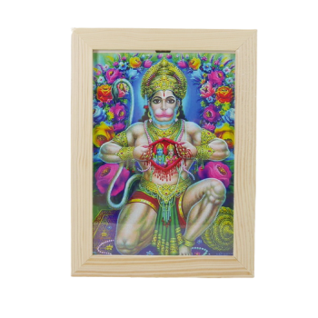 Zdjęcie w ramce - Pana Hanumana (Ochrona od Negatywne energii)15 x 21