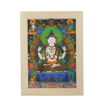 Zdjęcie w ramce - Czenresig  (Buddha współczucia) 15 x 21 cm