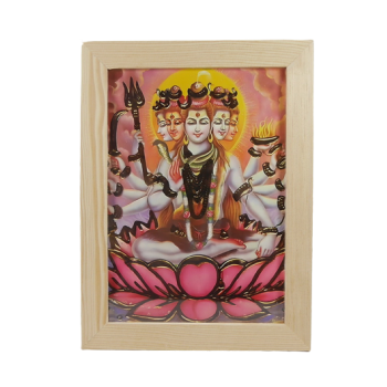 Zdjęcie w ramce - Pana Sziwa Shiva 15 x 21 cm Bogactwo