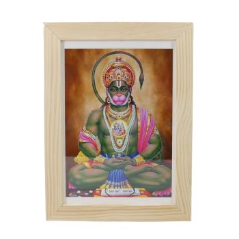 Zdjęcie w ramce - Pana Hanumana (Ochrona od Negatywne energii)15 x 21