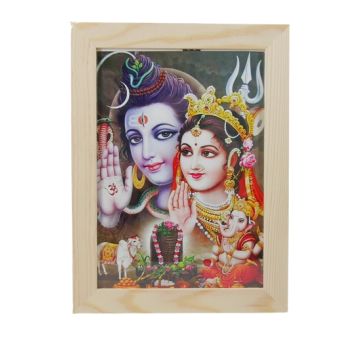 Zdjęcie w ramce - Pana Sziwa Shiva z rodziną 15 x 21