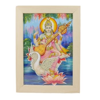Zdjęcie w ramce - Matka Saraswati (wiedza i Mądrośc) - 15 x 21