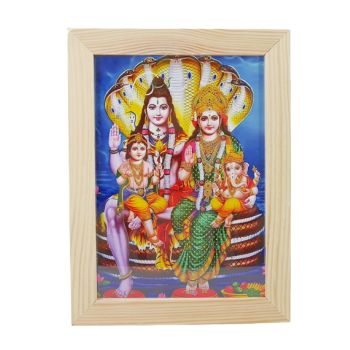 Zdjęcie w ramce - Pana Sziwa Shiva z rodziną 15 x 21