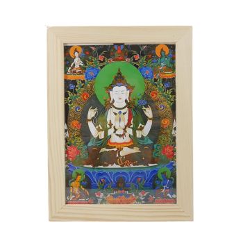 Zdjęcie w ramce - Czenresig  (Buddha współczucia) 15 x 21 cm