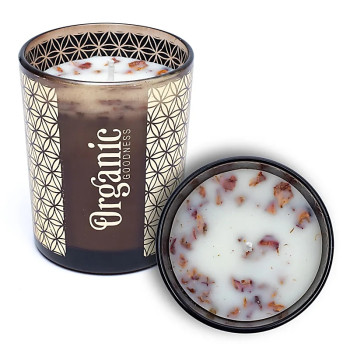 Organiczna świeca zapachowa Goodness Rose & Geranium 200g