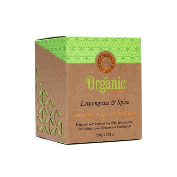 Organiczna świeca zapachowa Goodness Lemongrass & Spice 200g