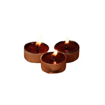 Zestaw Czarnych Świec Tealight - zapach naturalny wosku pszczelego