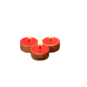 Zestaw Pomarańczowe Świece Tealight - zapach naturalny