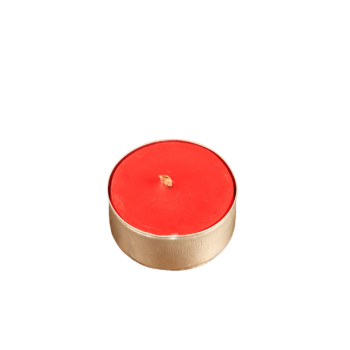 Zestaw Czerwonych Świec Tealight - zapach naturalny