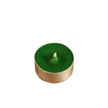 Zestaw Zielonych ciemno Świec Tealight - zapach naturalny