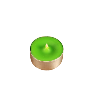 Zestaw Jasno Zielonych Świec Tealight - zapach naturalny