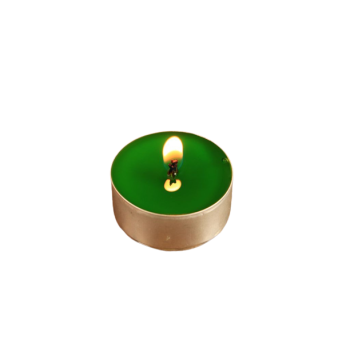 Zestaw Jasno Zielonych Świec Tealight - zapach naturalny