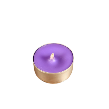 Zestaw Fioletowych  Świec Tealight - zapach naturalny