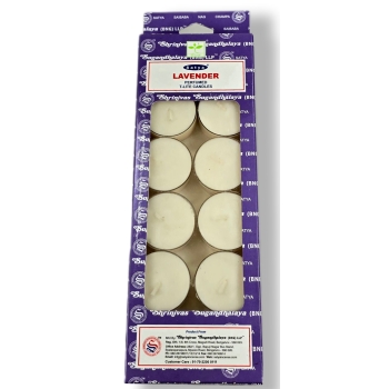 Satya świeczki tea light Lavenda - zestaw 12 szt.