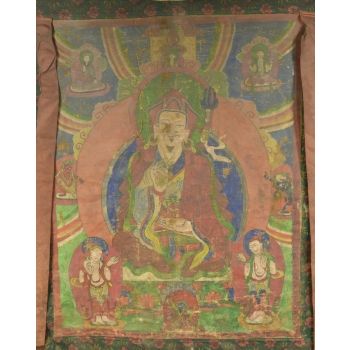 Guru Rinpoche dwie partnerki Antyk 03