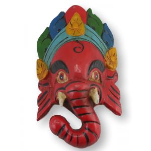 Maska Ganesha z drzewa mangowego 016