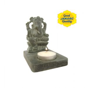 Podstawka do palenia świeczki z Ganesha