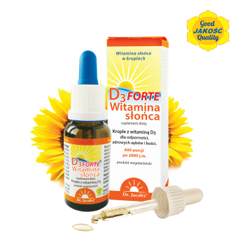 Witamina Słońca D3 FORTE  - 20 ml ok.640 porcji