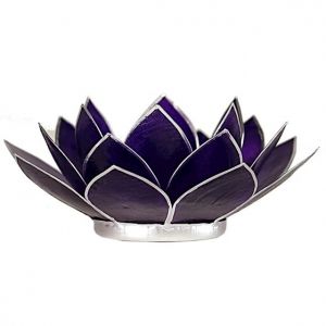 Podstawki do Palenia świeczki Fioletowa czakra korona lotos