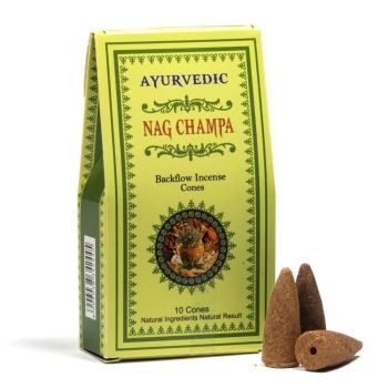 Ajurwedyjskie kadzidełka stożkowe - Nag Champa